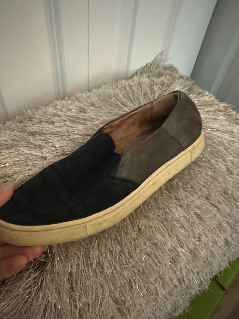 Frye Two-Tone Dark blue and gray Slip-On Sneaker